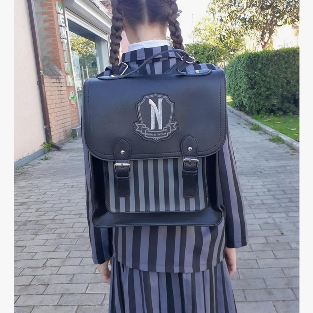 Wednesday Adam's backpack